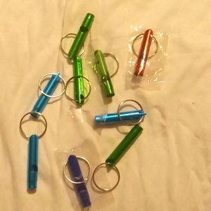 9 keychain whistles